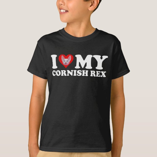 Camiseta I Love (Heart) My Cornish Rex (Anverso)