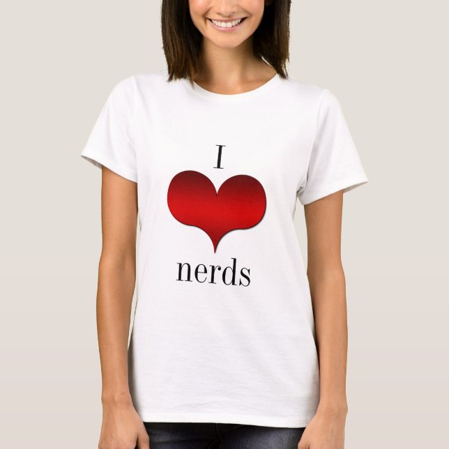 Camiseta I Love (Heart) Nerds Light Women's Tee (Anverso)