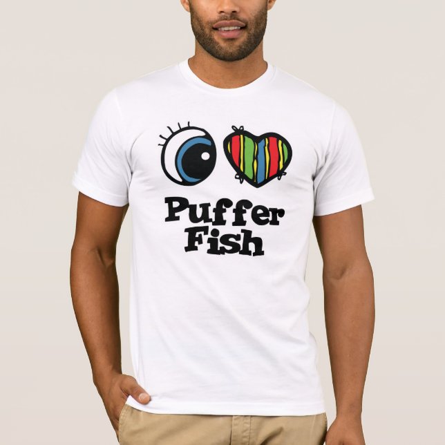 Camiseta I Love (Heart) Puffer Fish (Anverso)