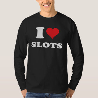 Camiseta I Love Heart Slots Playing Slots Machines Quote