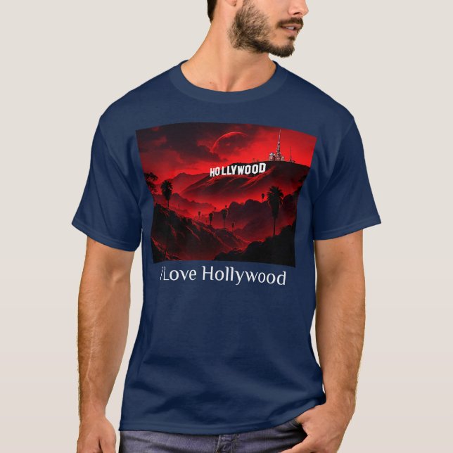 Camiseta I Love Hollywood (Anverso)
