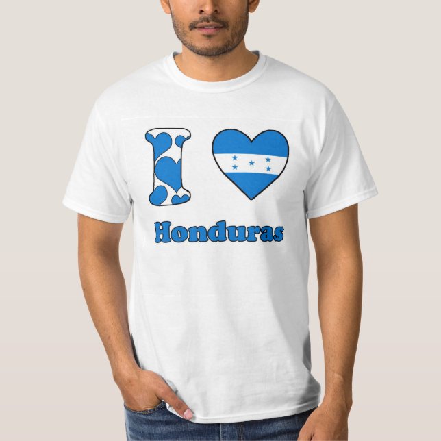 Camiseta I love Honduras (Anverso)