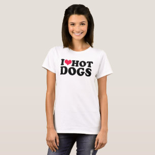 Camiseta I Love Hot Dogs