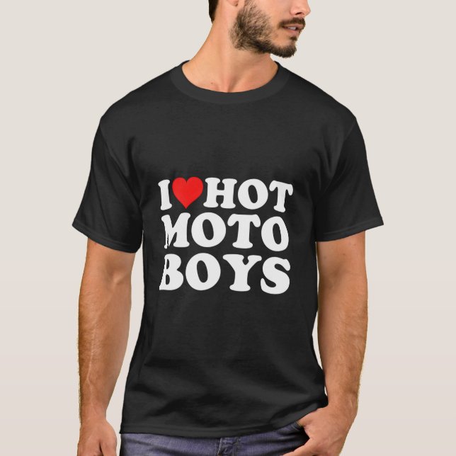Camiseta I Love Hot Moto (Anverso)