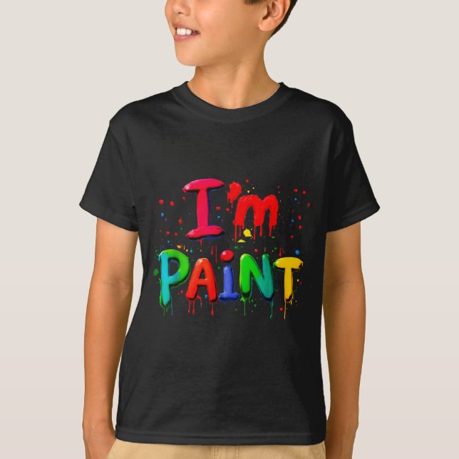 Camiseta I Love I Like To Finger Paint Couple I'm Paint Val (Anverso)