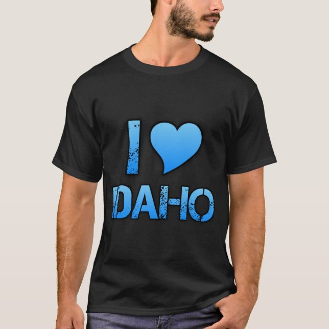 Camiseta I Love Idaho Skate Style (Anverso)