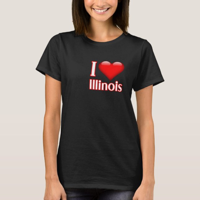 Camiseta I Love Illinois (Anverso)