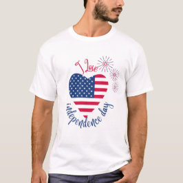 Camiseta I love independence day