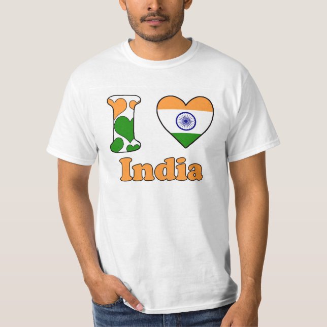 Camiseta I love India (Anverso)