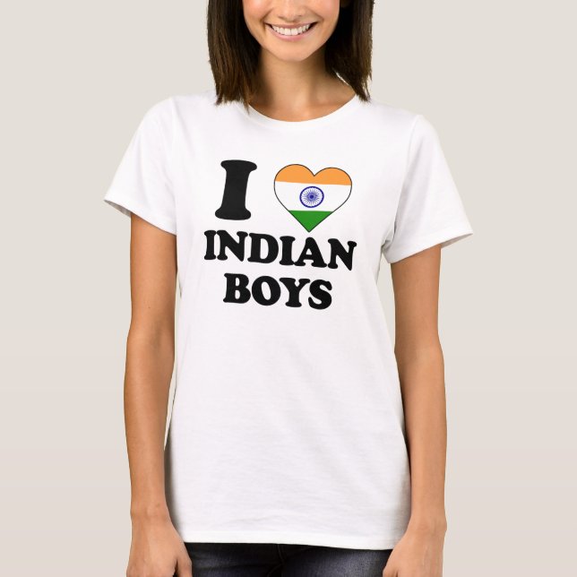 Camiseta I love Indian Boys (Anverso)