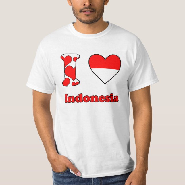 Camiseta I love Indonesia (Anverso)