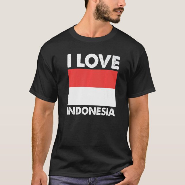 Camiseta I Love Indonesia I Heart Indonesia Family Travel I (Anverso)