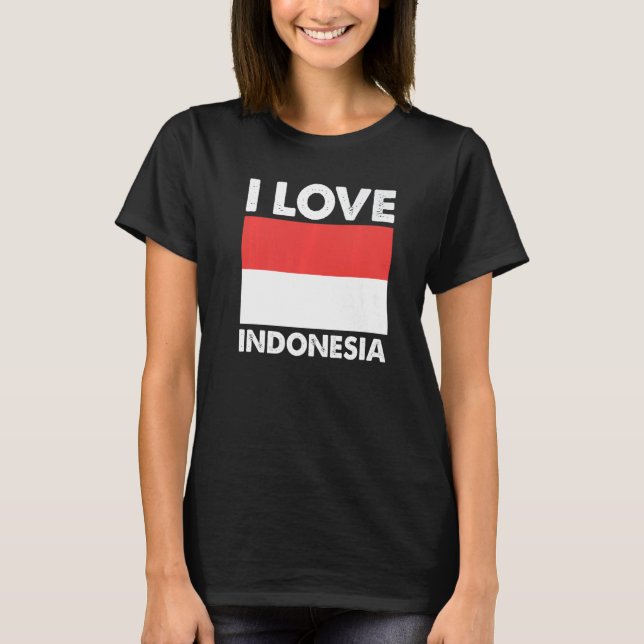 Camiseta I Love Indonesia I Heart Indonesia Family Travel I (Anverso)
