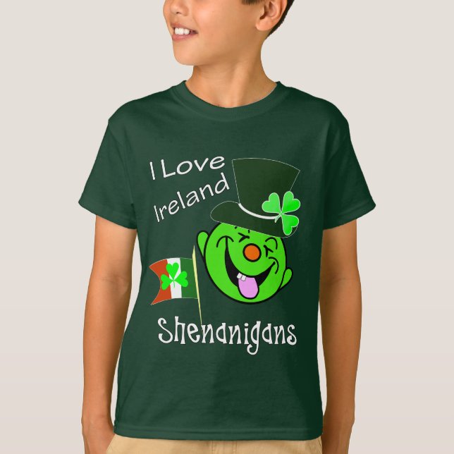 Camiseta I Love Ireland Funny Shenanigans St Patrick's (Anverso)