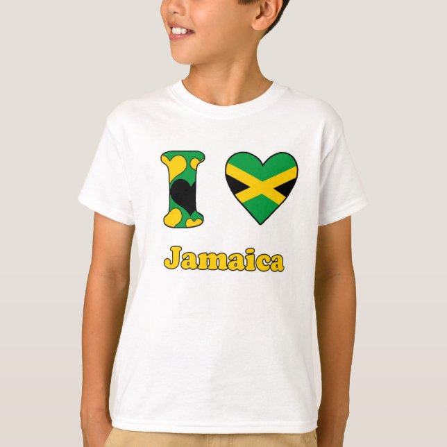 Camiseta I love Jamaica (Anverso)