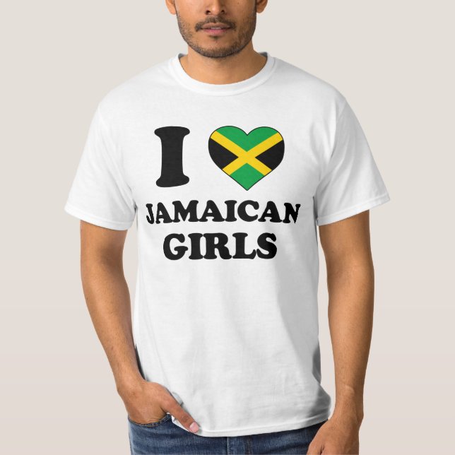 Camiseta I love Jamaican Girls (Anverso)