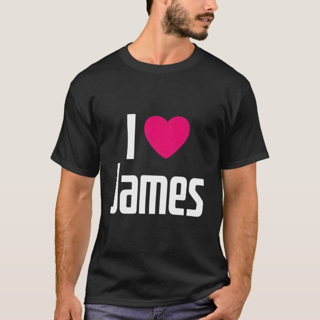 Camiseta I Love James K He I He James (Anverso)