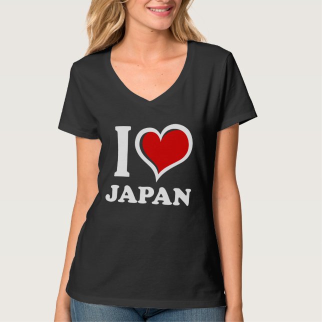 Camiseta I Love Japan I Heart (Anverso)