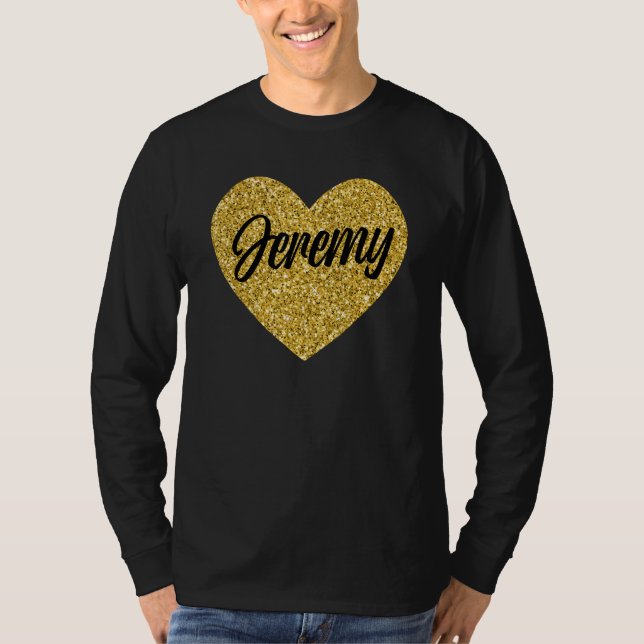 Camiseta I Love Jeremy Cute Jeremy Heart for Men Women Boys (Anverso)