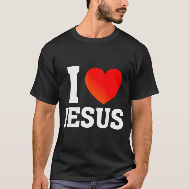 Camiseta I Love Jesus  (Anverso)