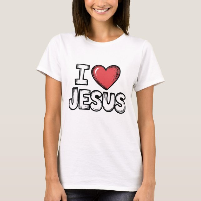 Camiseta I Love Jesus (Anverso)