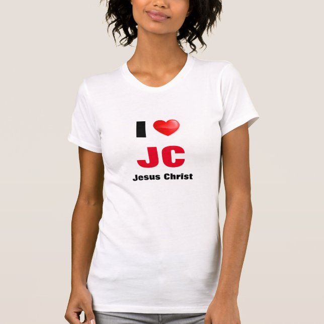 Camiseta I love Jesus Christ  (Anverso)