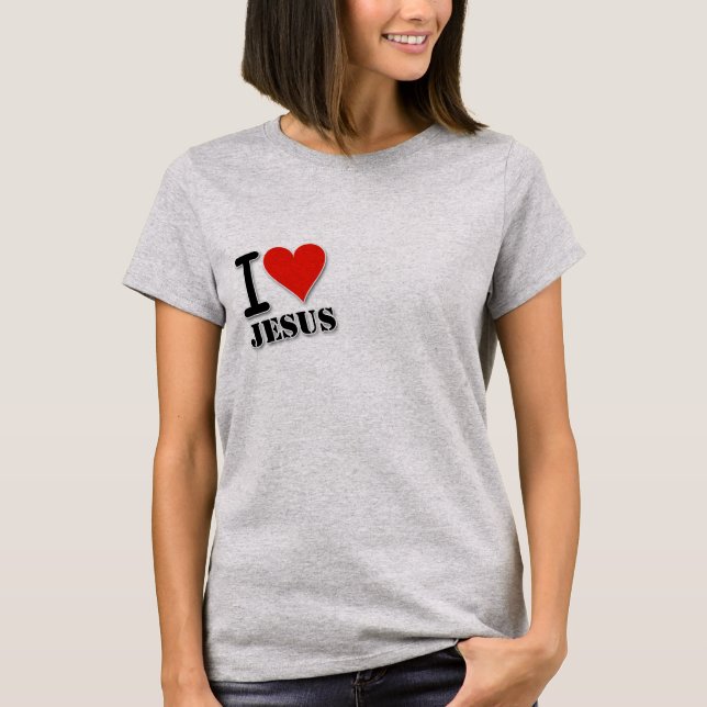Camiseta I Love Jesus Women's T-shirt (Anverso)
