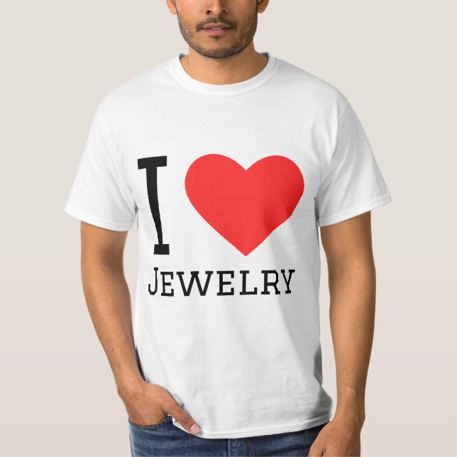 Camiseta I love jewelry (Anverso)