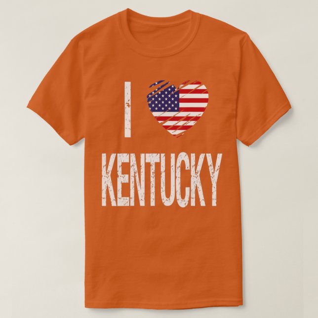 Camiseta I love Kentucky   1  (Diseño del anverso)