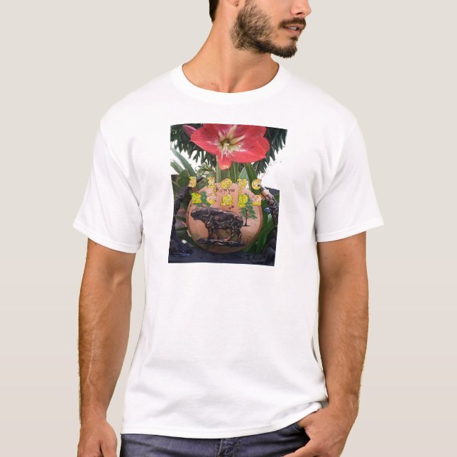 Camiseta I Love kenya Hakuna Matata gifts (Anverso)