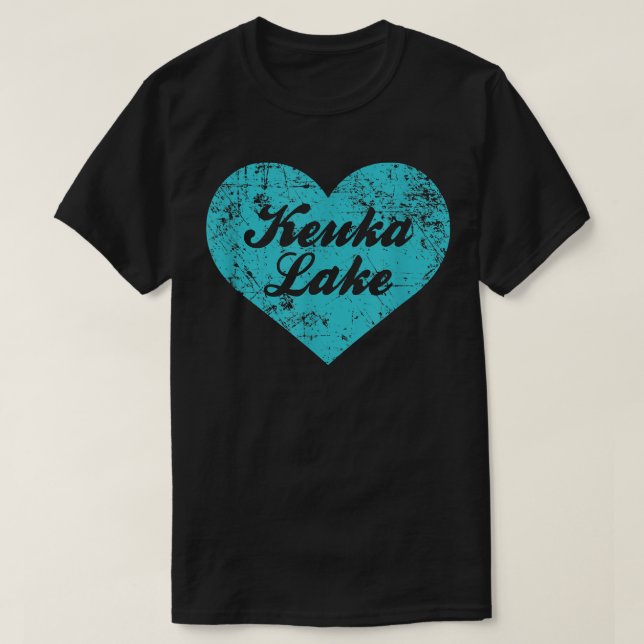 Camiseta I Love Keuka Lake, New York Camping Gift  (Diseño del anverso)