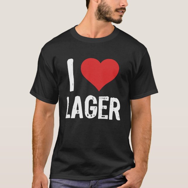 Camiseta I Love Lager (Anverso)