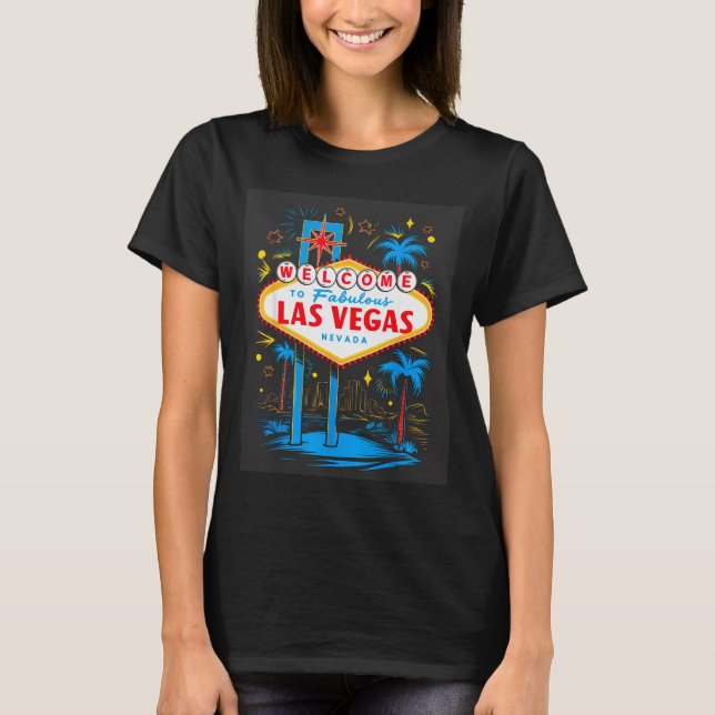 Camiseta I Love Las Vegas Nevada City Vegas Souvenir Las Ve (Anverso)