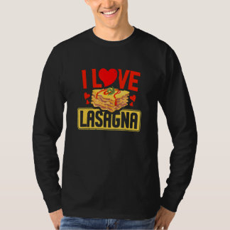 Camiseta I Love Lasagna Pasta Italian Food