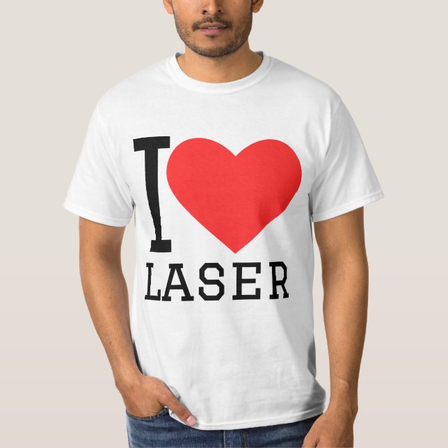 Camiseta I love laser (Anverso)