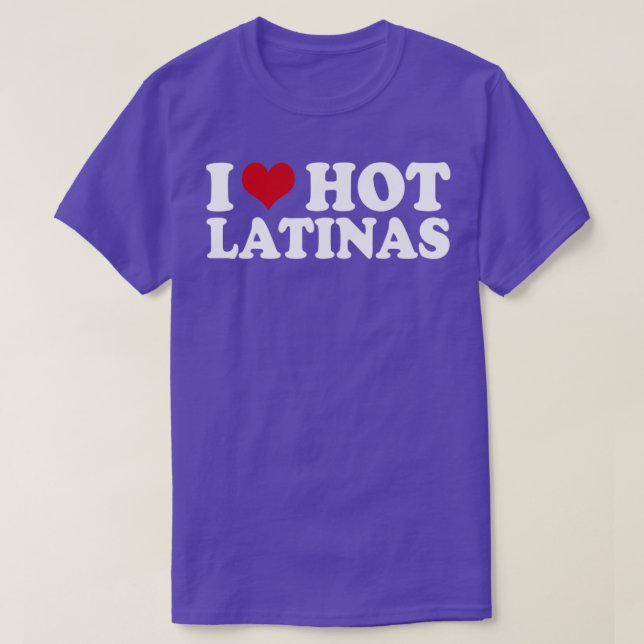 Camiseta I Love Latinas1 (Diseño del anverso)