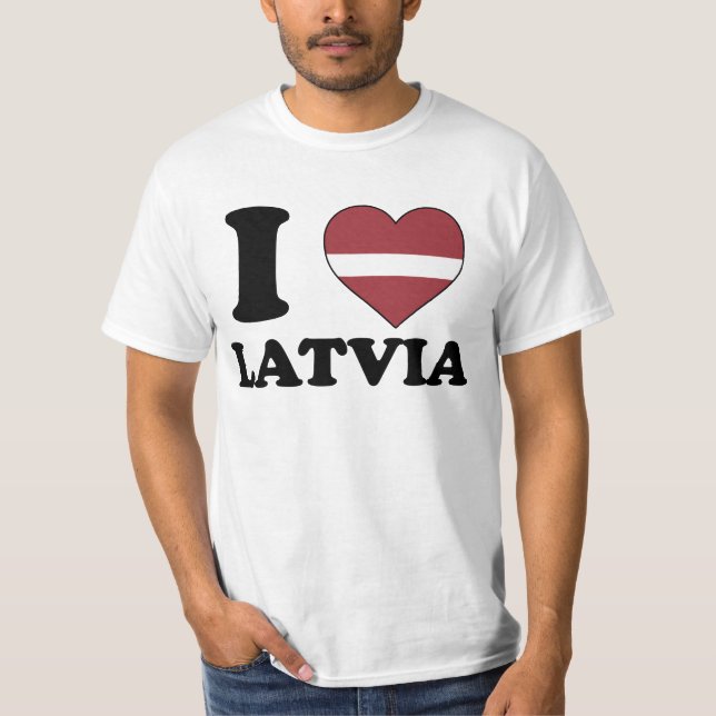Camiseta I love Latvia (Anverso)