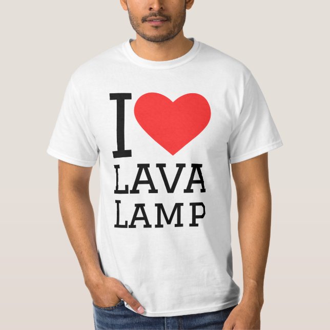 Camiseta I love lava lamp (Anverso)