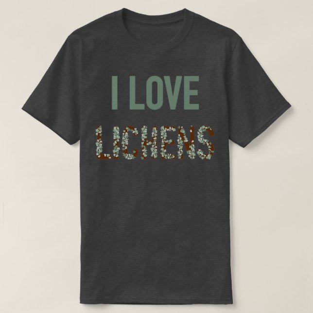 Camiseta I Love Lichens  (Diseño del anverso)