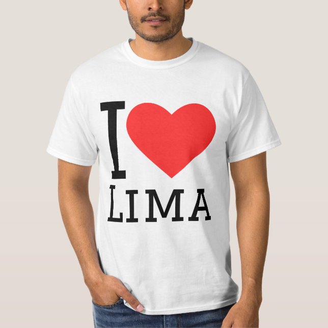 Camiseta I love lima (Anverso)