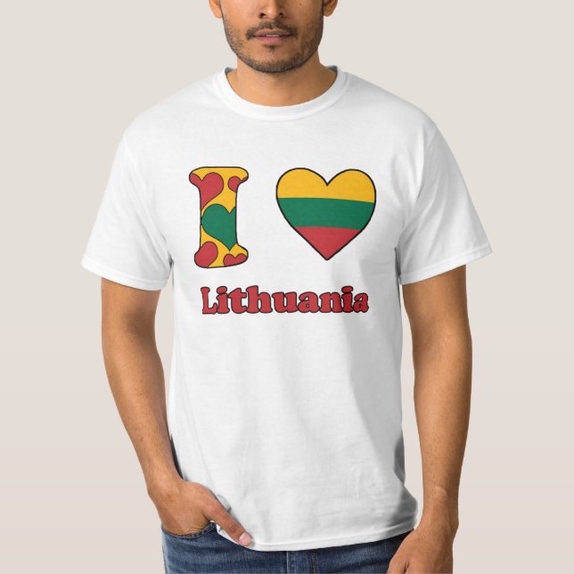 Camiseta I love Lithuania (Anverso)