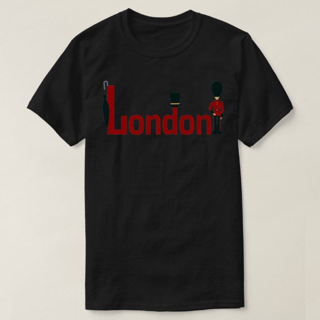 Camiseta I Love London, London England Souvenir Illustratio (Diseño del anverso)