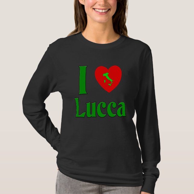 Camiseta I love Lucca Italy (Anverso)