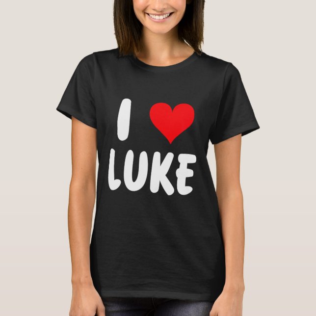 Camiseta I Love Luke - Heart - Name  (Anverso)