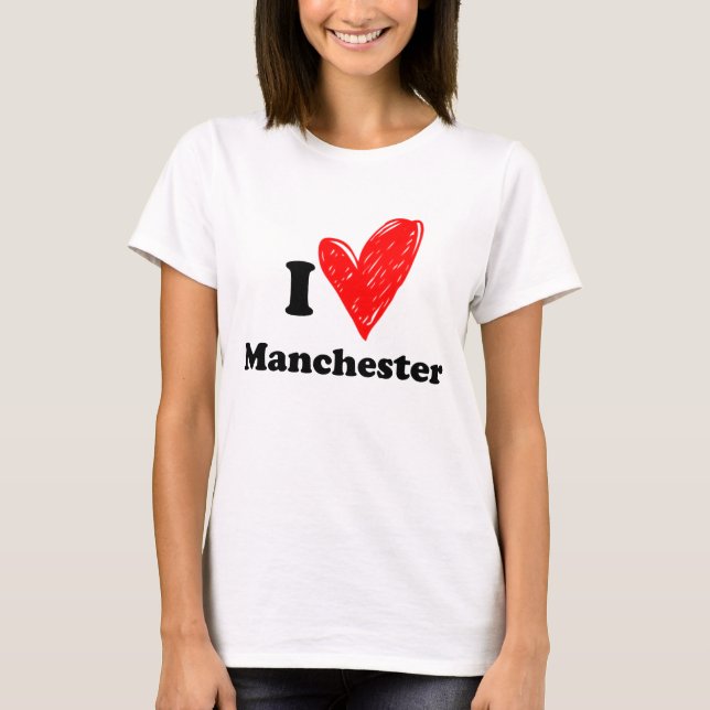 Camiseta I love Manchester (Anverso)