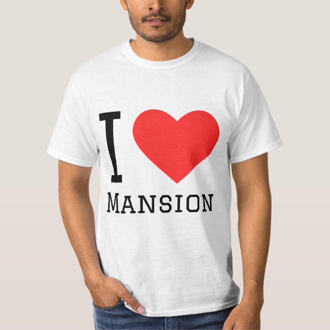 Camiseta I love mansion (Anverso)