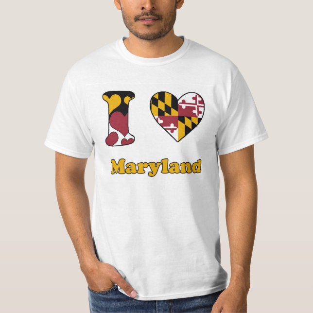 Camiseta I love Maryland (Anverso)