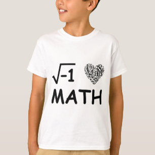 Camiseta I love math