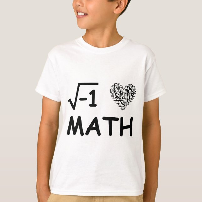 Camiseta I love math (Anverso)
