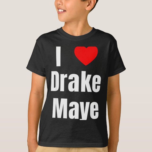 Camiseta I Love Maye Qb Football Fan  (Anverso)